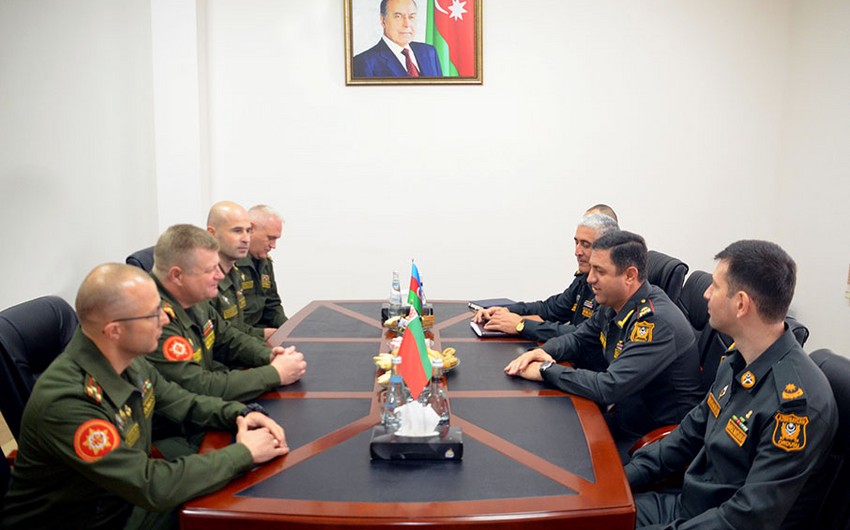 Azərbaycan və Belarus hərbi heyətlərinin görüşü olub