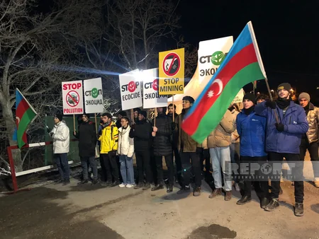 Xankəndi-Laçın yolunda aksiyanın 36-cı günündə də etirazçılar birlik nümayiş etdirirlər