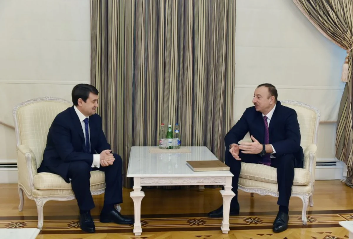 ​Президент Азербайджана принял помощника президента России