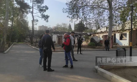 Foreign media representatives visiting Ganja