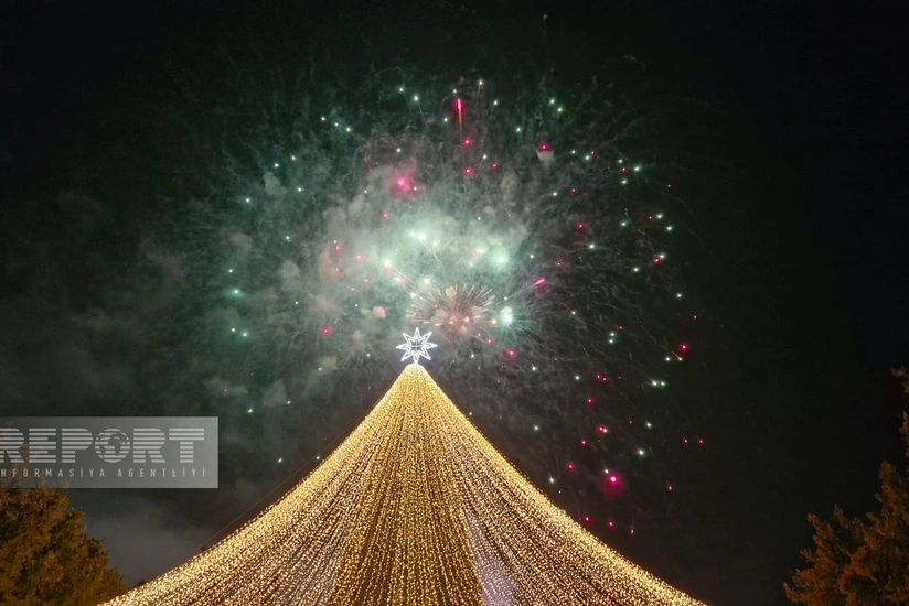 Yeni ilin gəlişi Naxçıvan şəhərində qeyd edilib