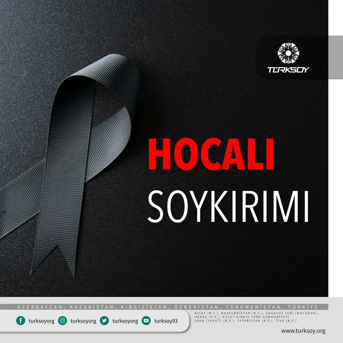 TÜRKSOY: “Xocalı soyqırımı şəhidlərini rəhmətlə anırıq”