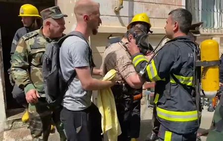 Bakıda ikimərtəbəli yaşayış binasında yanğın olub, 3 nəfər xilas edilib
