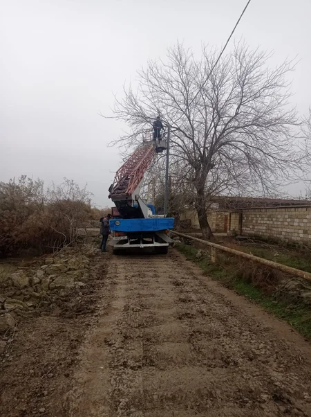 Salyanın qəsəbə və kəndlərində elektrik təsərrüfatı yenilənir