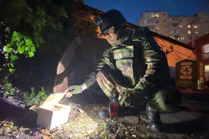 Sumqayıtda F-1 əl qumbarası aşkarlanıb