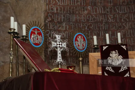 Dini icmaların nümayəndələri Xudavəng monastırında dini ayinlər həyata keçiriblər