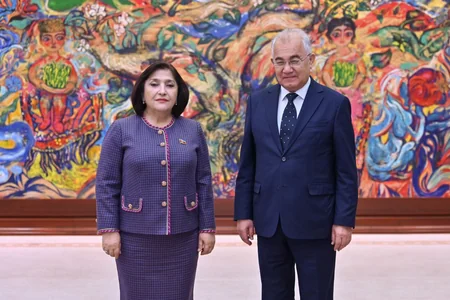 Sahibə Qafarova Özbəkistan parlamenti sədrinin birinci müavini ilə görüşüb