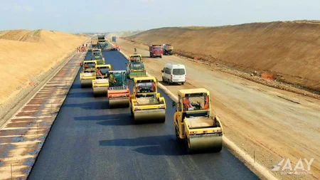 Ağdam-Füzuli avtomobil yolunun inşası sürətlə davam etdirilir