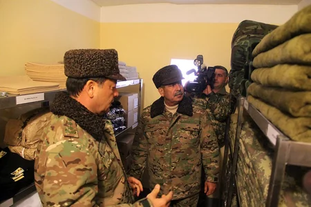 Defense Minister takes part in opening of tank military unit in frontline zone - VIDEO
