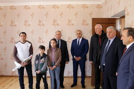 Şəmkirdə Qarabağ müharibəsi əlillərinə fərdi yaşayış evləri təqdim edilib
