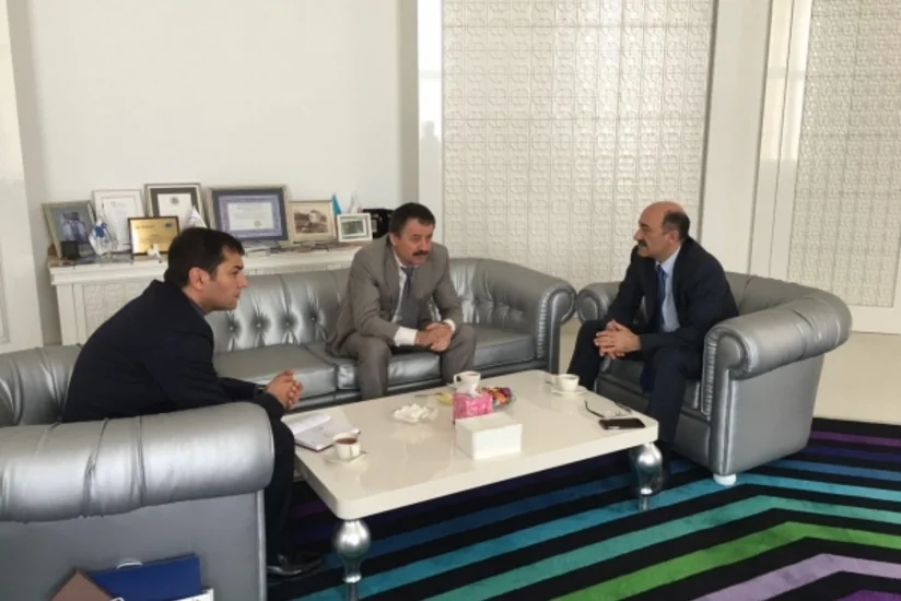 Əbülfəs Qarayev Dağıstanın turizm və xalq bədii sənətkarlıq naziri ilə görüşüb