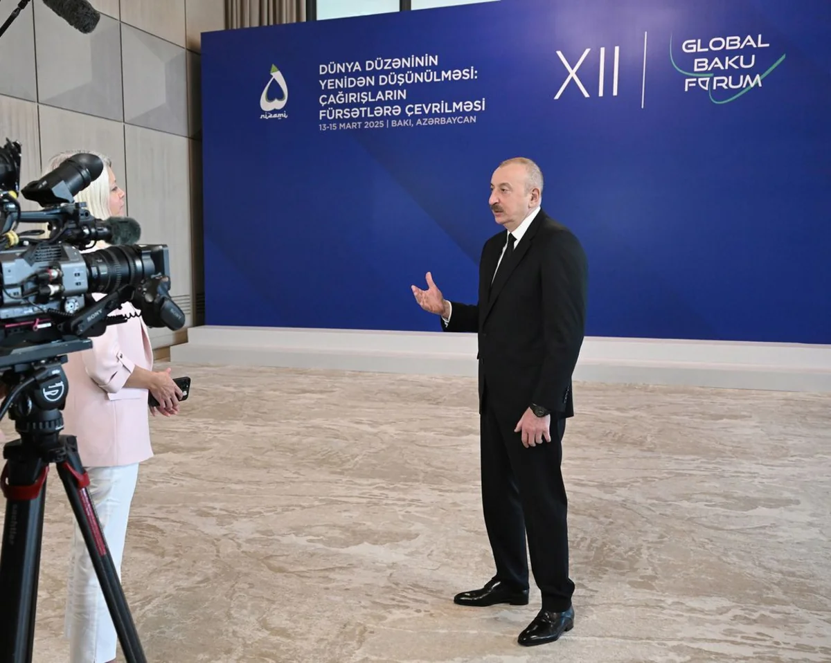 President Ilham Aliyev interviewed by Euronews TV channel