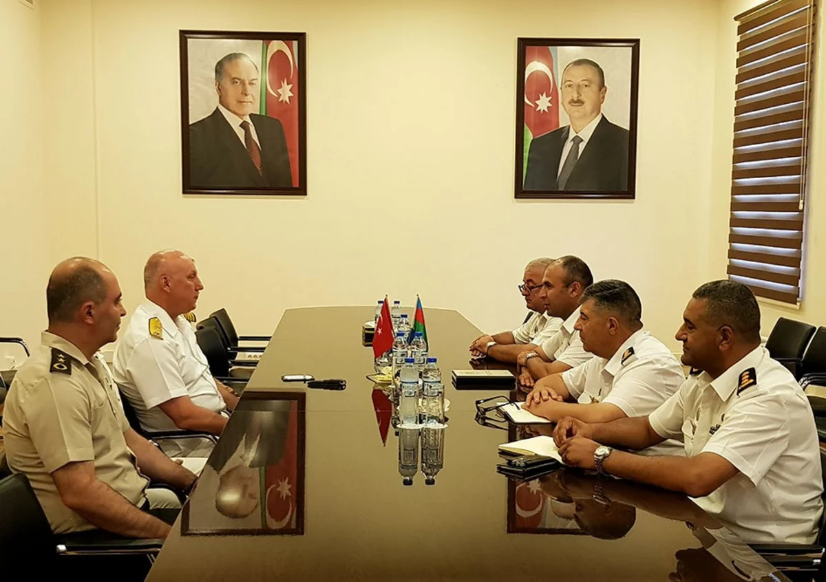 Azerbaijan and Turkey Naval Forces delegations held a meeting