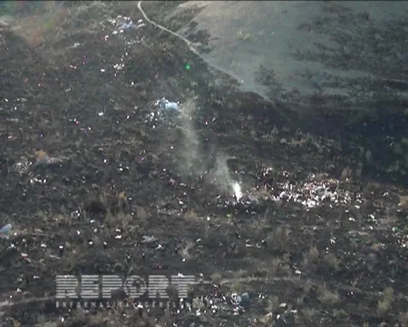 ​Tovuzda məişət tullantıları ərazisində yanğın baş verib - FOTO