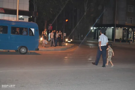 Mingəçevirdə piyadalara qarşı reyd keçirilib, 35 nəfər cərimələnib - FOTO