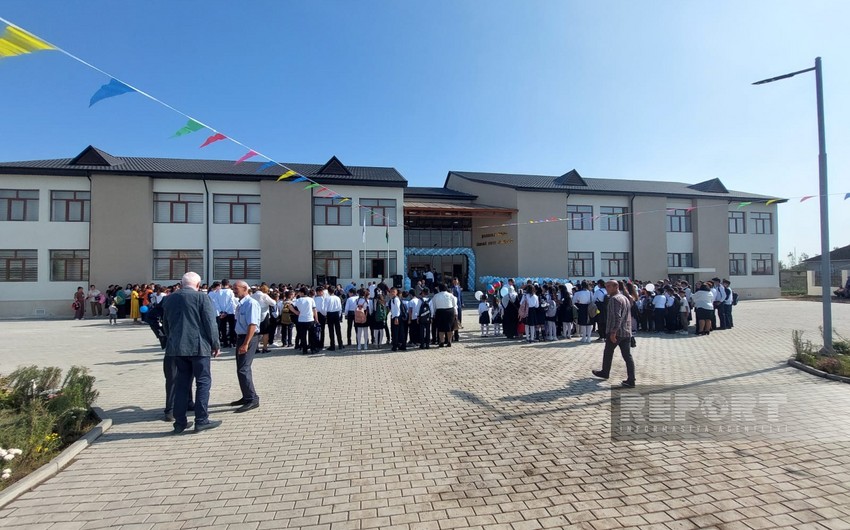 School built by Heydar Aliyev Foundation in Salyan’s Shorsulu village put into operation