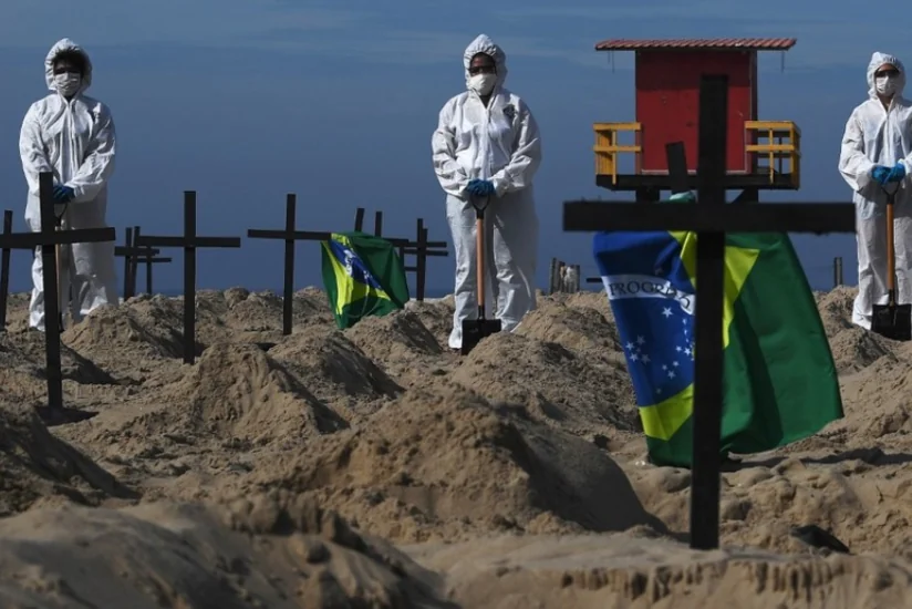 В Бразилии за сутки коронавирусом заразились более 10 тыс. человек