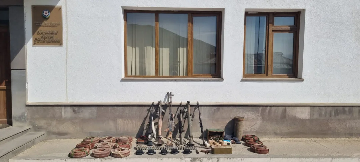 Xocavənddə ermənilərin atıb qaçdığı xeyli sayda silah-sursat aşkarlanıb