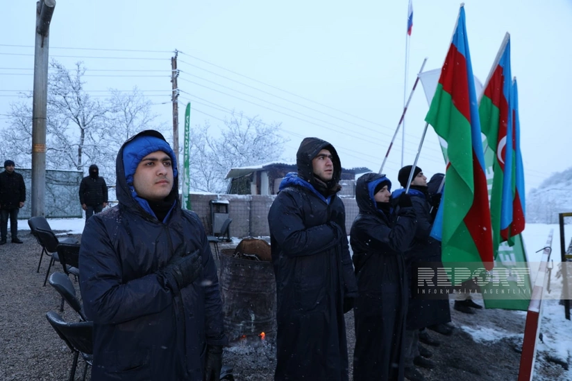 Protest rally on Khankandi-Lachin road enters its 60th day