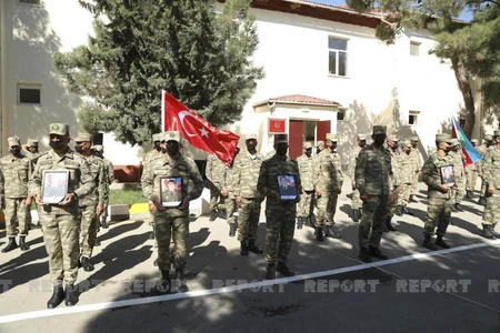 Abşeronda şəhid tankçıların xatirəsi əbədiləşdirilib