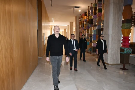 Prezident Şahdağ Turizm Kompleksindəki “Lakeside” hotelində aparılan işlərlə və “Xizək klubu” binasının tikintisi ilə tanış olub - YENİLƏNİB-2