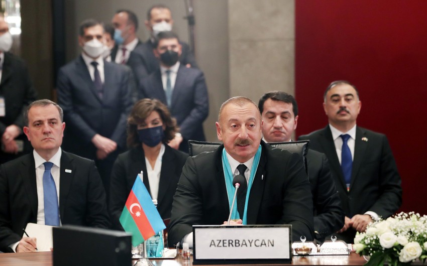 Dövlət başçısı: Bu gün biz bu coğrafiyanı bərpa edirik