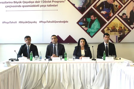 Bərdədə keçmiş məcburi köçkünlərə peşə hazırlığı üzrə sertifikatlar təqdim edilib