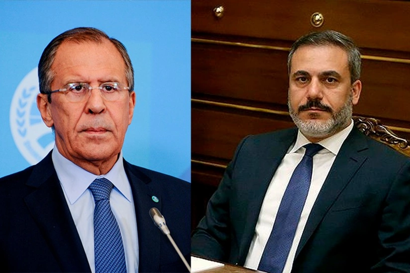Sergey Lavrov Hakan Fidanla taxıl sazişini müzakirə edib