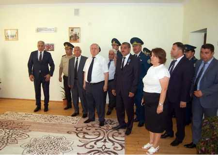 Samuxda Milli Qəhrəmanın xatirə lövhəsi açılıb