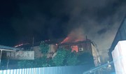 Şirvanda yaşayış binası yanır
