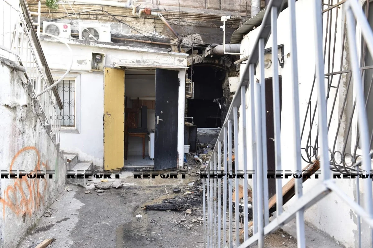 Gecə klubunda partlayışdan sonrakı vəziyyət