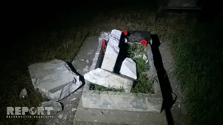 ​Ermənistanın atdığı top mərmiləri nəticəsində Tərtərdə qəbirlər dağılıb - FOTO
