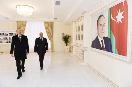 Президент принял участие в открытии административного здания Сумгайытской городской организации Партии Ени Азербайджан