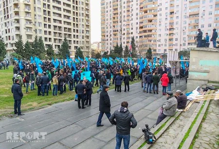 ​Müsavat Partiyası Bakıda mitinq keçirib