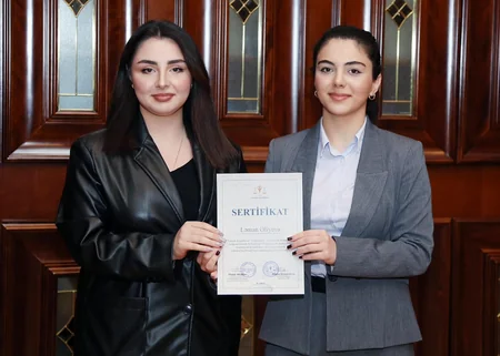 Ali Məhkəmədə fəaliyyətlərini uğurla başa vuran Femida könüllülərinə sertifikatlar verilib