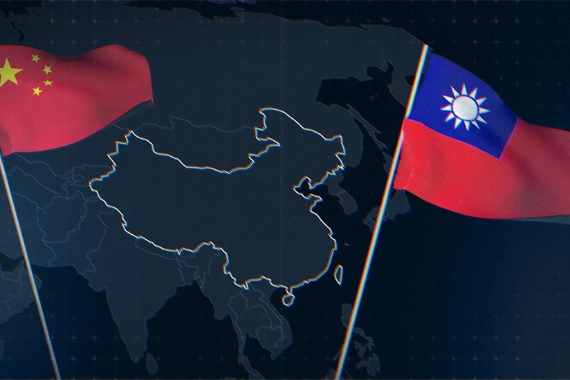 Tayvan - Çin üçün divardan asılan tüfəng