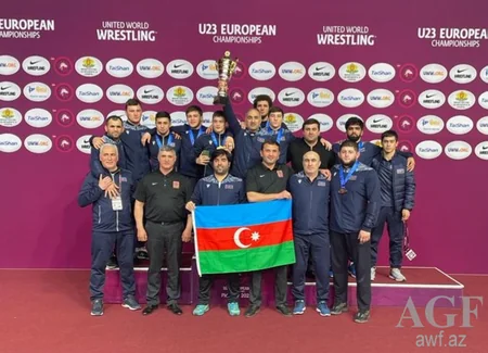 Сборная Азербайджана по вольной борьбе стала чемпионом Европы (ФОТО)