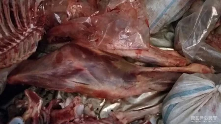 Bərdədə 110 kilo at əti satışının qarşısı alınıb - FOTO