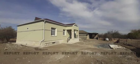 Goranboyda mərmi düşən ev yenidən tikilərək sahibinə verilib