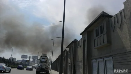 Bakıda daha bir yanğın olub - FOTO