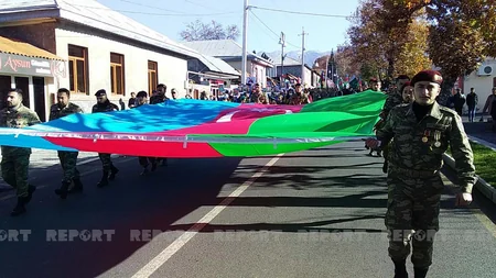 Qaxda Zəfər Günü qeyd olunur