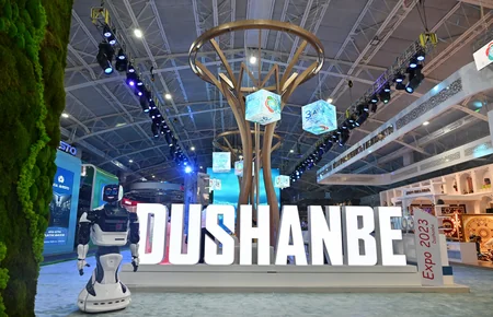 President Ilham Aliyev views EXPO Central Asia 2023 exhibition in Dushanbe