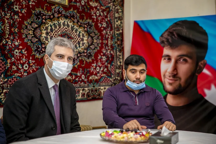Daha bir şəhid ailəsi sosial dəstək tədbirləri ilə təmin olundu