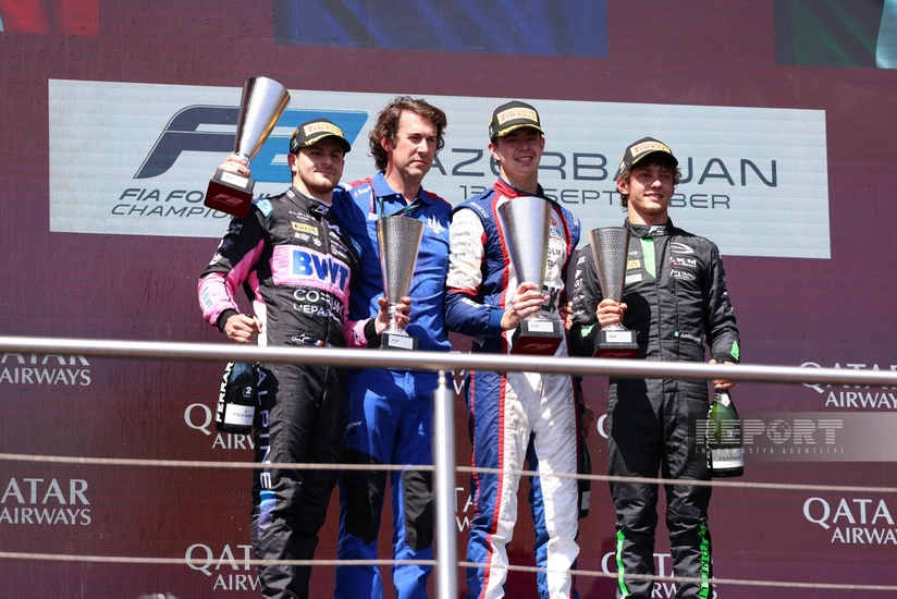 Formula 2 yarışının qalibi mükafatlandırılıb