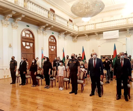 Şəhid mayor Namiq Əhmədovun xatirəsinə həsr olunmuş tədbir keçirilib