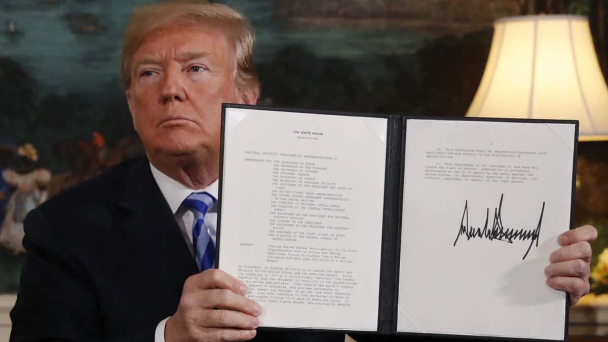 Trampın qərarı - İran yenidən gündəlikdə - ŞƏRH