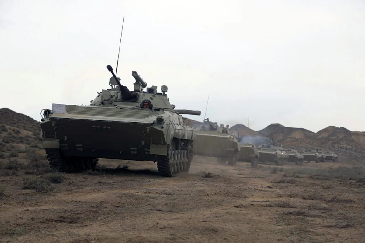 В ходе учений азербайджанской армии войска выполнили задачи по выдвижению из занятых районов на рубежи развертывания