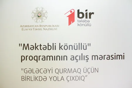 “Məktəbli Könüllü” Proqramı təqdim edilib
