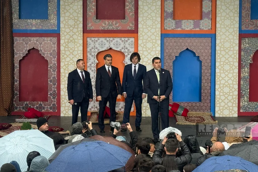 Gürcüstanın Prezidenti, Baş naziri və parlament sədri Marneulidə Novruz Bayramına qatılıblar