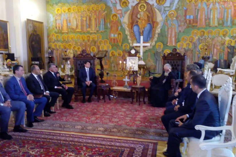 Fuad Muradov Gürcüstan katolikosu II İlya ilə görüşüb